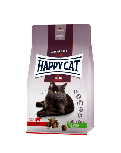 HAPPY CAT Sterilised Bajor marhahús 10 kg