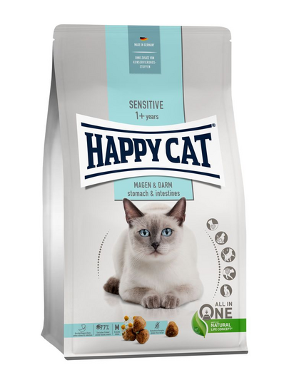 Happy Cat Sensitive Ente (Kacsa) 4 kg – Érzékeny emésztésű macskáknak