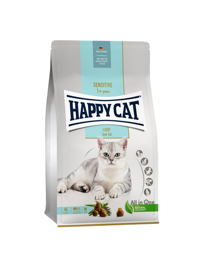 HAPPY CAT Sensitive Light 4 kg na nadwagę