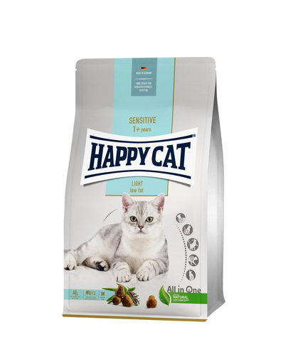 HAPPY CAT Sensitive Light 4 kg na nadwagę