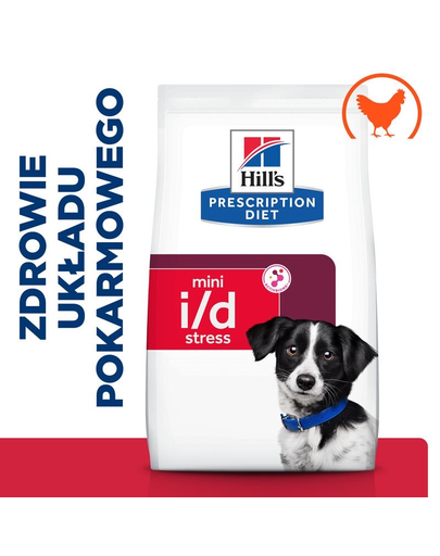 HILL'S Prescription Diet Canine i/d Stress Mini Miniatűr fajtájú kutyatáp 6 kg