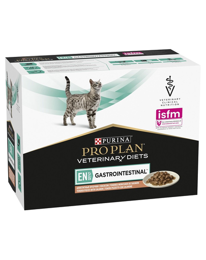 PURINA PRO PLAN Veterinary Diet Feline Gastrointestinal Lazac 10x85g