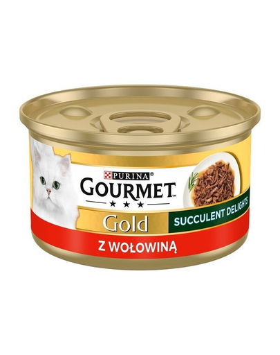GOURMET Gold Adult Succulent Delights marhahússal 85g