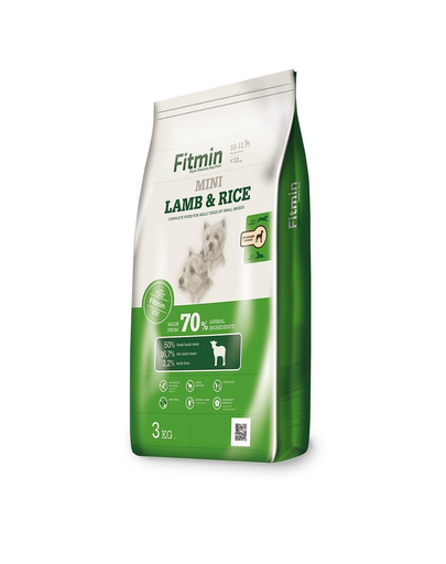 FITMIN Dog mini lamb&rice kistestű kutyatáp 3 kg