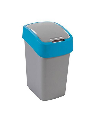 CURVER „FLIP BIN” szemetes, 10 l, ezüst/kék