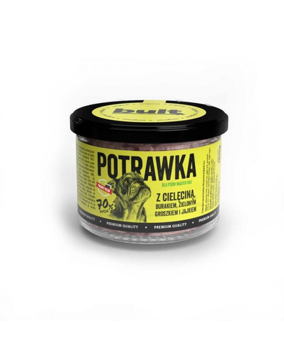 BULT Húsétel borjúhússal, céklával, borsóval 190g