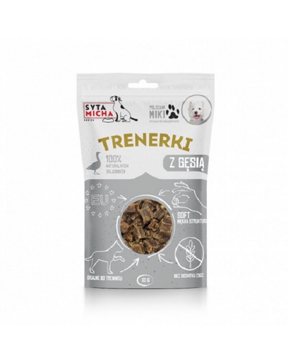 SYTA MICHA Kacsás edzésfalatok kutyáknak 80g