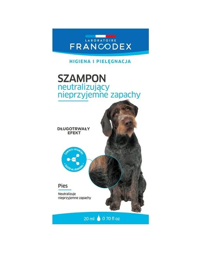 FRANCODEX Szagsemlegesítő kutyasampon tasak 20 ml
