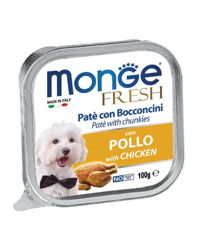 MONGE Fresh Dog Csirkepástétom 100 g