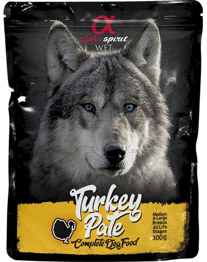 ALPHA SPIRIT pulykapástétom 300g tasak kutyáknak