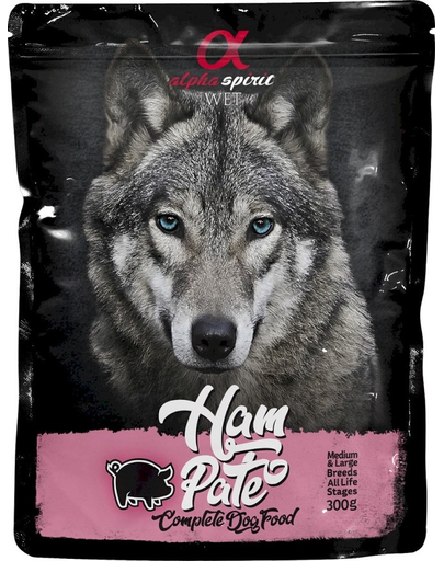 ALPHA SPIRIT Sertéspástétom 300g tasak kutyáknak