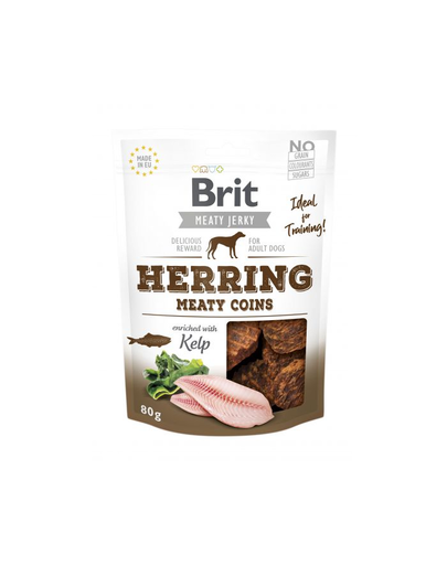 BRIT Jerky Snack Herring Meaty coins 80g