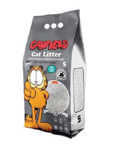 GARFIELD bentonit macskaalom, aktív szénnel 5L