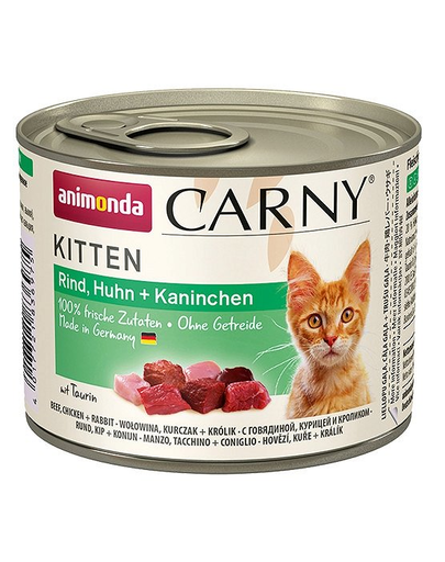 ANIMONDA Carny Kitten marhahús- csirke-nyúl 200 g