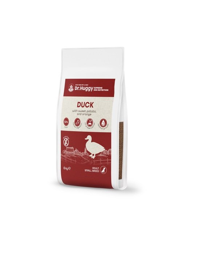 DR HUGGY Supreme Dog Nutrition kacsa jamgyökérrel és paradicsommal 6kg