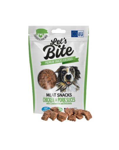BRIT Let’s Bite Meat Snacks 80g csirkével és sertéshússal