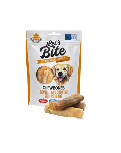 BRIT Let’s Bite Chewbones raw hide&cod 135g