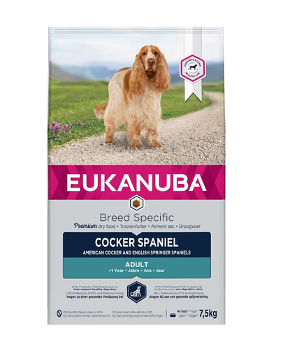 EUKANUBA Adult Breeds Specific Cocker Spaniel Chicken 7,5 kg
