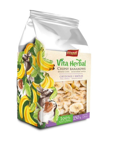 VITAPOL Banán chips rágcsálóknak 150g