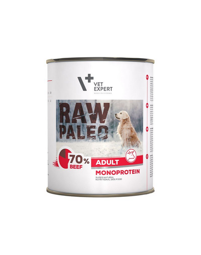 VET EXPERT RAW PALEO felnőtt marhahús 800 g marhahús nedves eledel