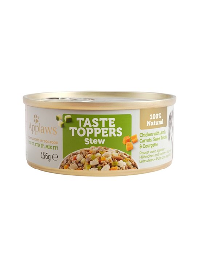 APPLAWS Taste Toppers Csirke-, bárány- és sárgarépapörkölt 6x156 g