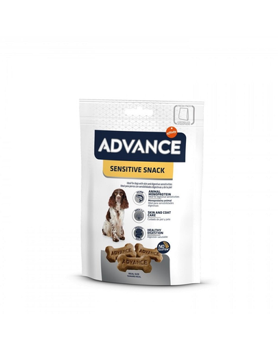 ADVANCE SNACK Sensitive 150g finomságok érzékeny kutyáknak