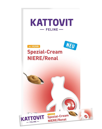 KATTOVIT Renal Cream 6x15g Csirke krém macska jutalomfalat