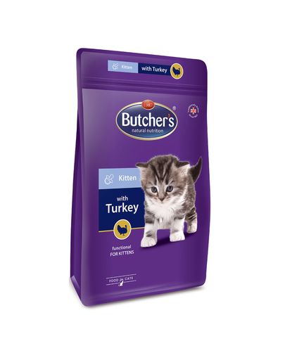 BUTCHER'S Functional Cat Dry Junior pulykával 800 g