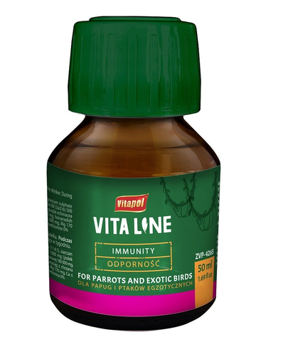 VITAPOL Vitaline immunitásért egzotikus madarak számára 50ml