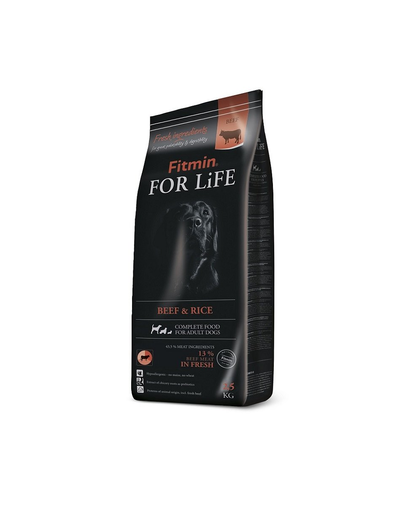 FITMIN Dog For Life Beef & Rice 2,5kg marhahús és rizs felnőtt kutyáknak