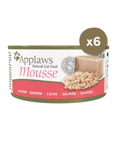APPLAWS Cat Mousse Tin 6 x 70 g Salmon Lazac