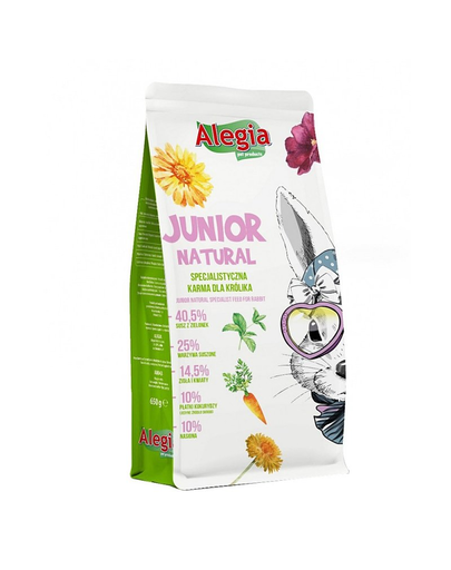 ALEGIA Junior Natural nyúlnak 650g