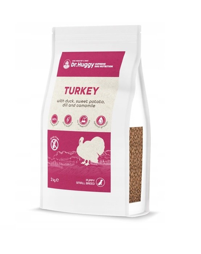 DR HUGGY Supreme Dog Nutrition pulyka kacsával és jamgyökérrel 2kg