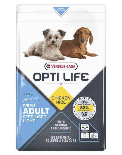 VERSELE-LAGA Adult Light Mini elhízott kisméretű kutyáknak 7,5 kg