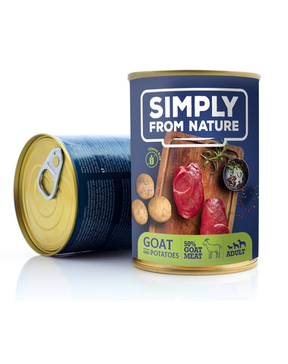 SIMPLY FROM NATURE Wet Food for dogs goat and potatoes 400 g