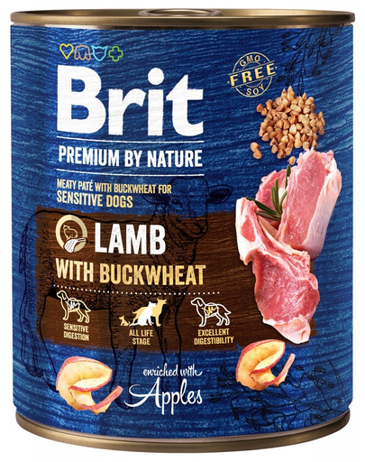 BRIT Premium by Nature 800 g lamb and Buckwheat