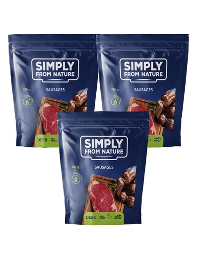 SIMPLY FROM NATURE Sausages with deer 3x300 g