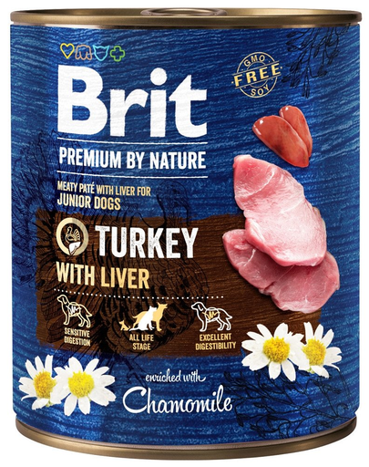 BRIT Premium by Nature 24 x 800 g nedves kutyaeledel dobozok