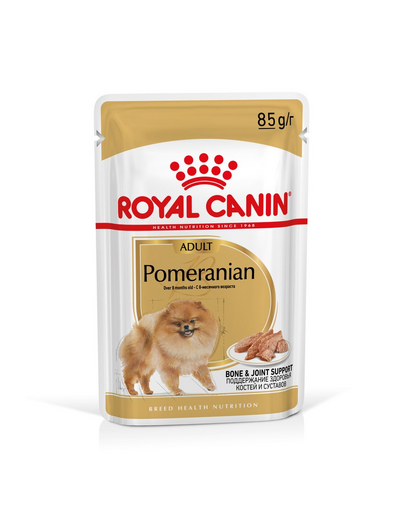 ROYAL CANIN Pomeranian Adult Pástétom felnőtt pomerániai kutyáknak 48x85g