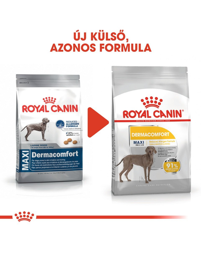 ROYAL CANIN Maxi Dermacomfort - száraz táp bőrirritációra hajlamos, nagytestű felnőtt kutyák részére 12 kg