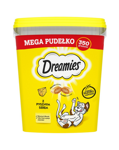 DREAMIES Mega Box 350g Macska csemege finom sajttal