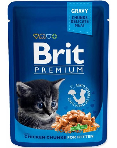 BRIT Premium Cat Kitten CSIRKE 100g
