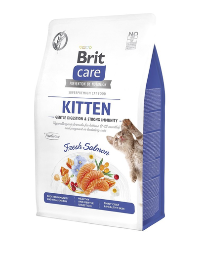 BRIT CARE Grain-Free Kitten Immunity 0.4 kg hipoallergén formula cicáknak
