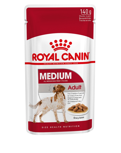 ROYAL CANIN MEDIUM ADULT 10x140g - nedves táp közepes testű felnőtt kutya részére