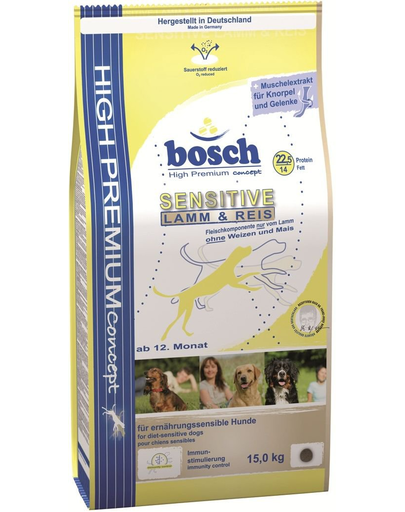 BOSCH Sensitive - l-r (bárány és rizs) 15 kg