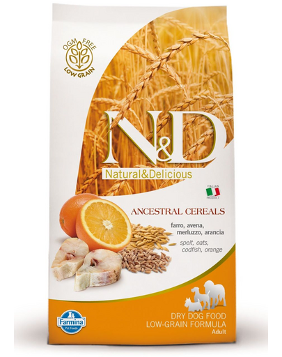 FARMINA N-D low grain fish - orange adult small dog 2,5 kg