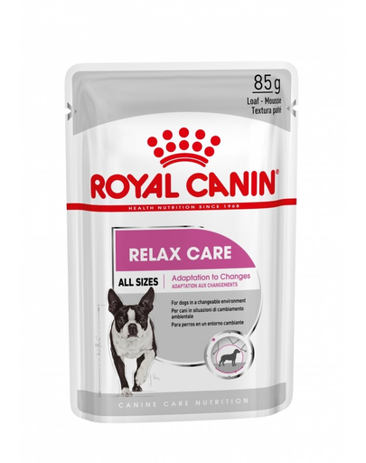 ROYAL CANIN RELAX CARE - nedves táp felnőtt kutyák részére, segít a változásokhoz történő alkalmazkodásban 12 x 85g