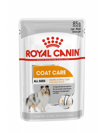 ROYAL CANIN COAT BEAUTY CARE - nedves táp felnőtt kutyák részére a szebb szőrzetért és az egészséges bőrért 12 x 85g