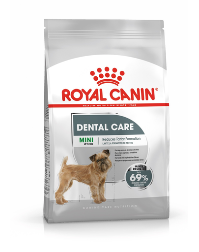 ROYAL CANIN MINI DENTAL CARE - száraz táp felnőtt kistestű kutyák részére a fogkőképződés csökkentéséért 1 kg