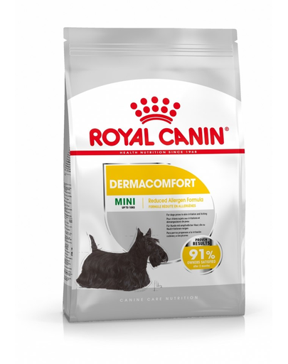 ROYAL CANIN MINI DERMACOMFORT - száraz táp bőrirritációra hajlamos, kistestű felnőtt kutyák részére 8 kg